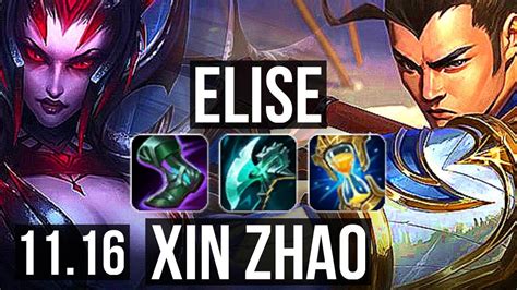 ELISE Vs XIN ZHAO JUNGLE Rank 4 Elise 11 1 6 Legendary NA