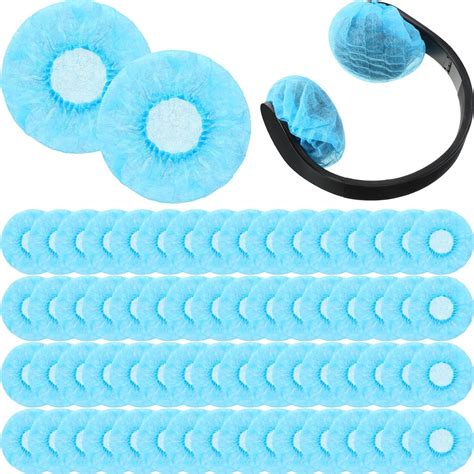 Hoteam 500 Pieces Disposable Headphone Ear Covers Non Woven Sanitary Headphone Ear