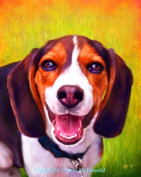 Beagle Art Print Personalized By Scottieinspired Etsy Beagle Art