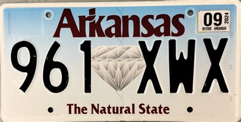 Arkansas License Plate Xwx