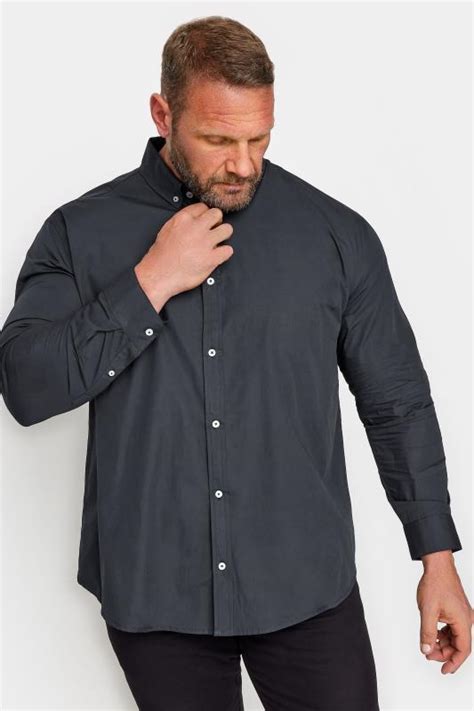 Badrhino Blue Cotton Poplin Long Sleeve Shirt Badrhino