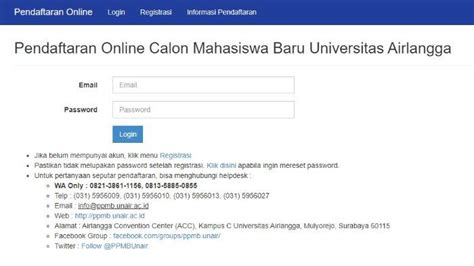 Link Pengumuman Jalur Mandiri Unair Program D Dan Sarjana Terapan