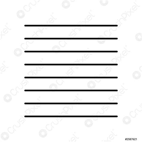 Parallel Lines Color Icon Straight Black Strokes Ink Monochrome Stripes