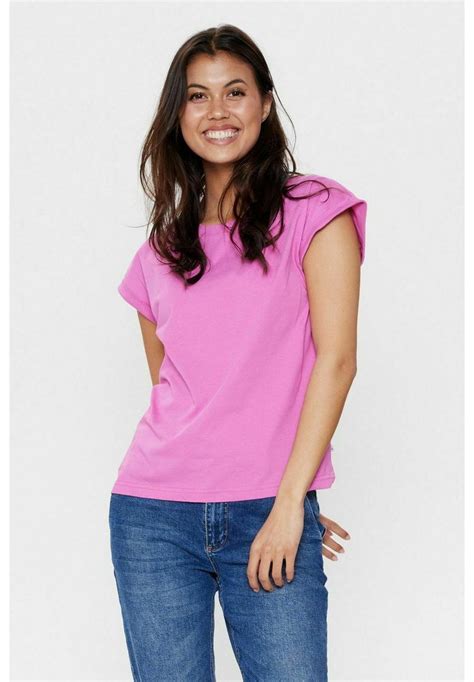 Nümph Nubeverly Noos T Shirt Basic Super Pinkdonkerroze Zalandonl