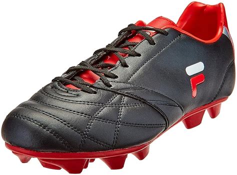 Buy Fila Mens Fredo Black And Red Football Boots 11 Ukindia 45 Eu