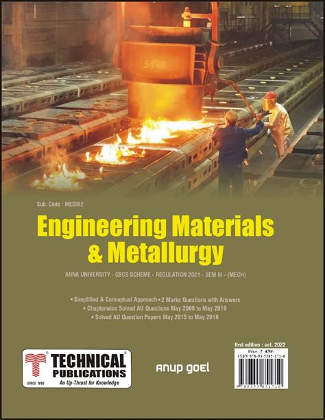 Buy Engineering Materials And Metallurgy For Be Anna