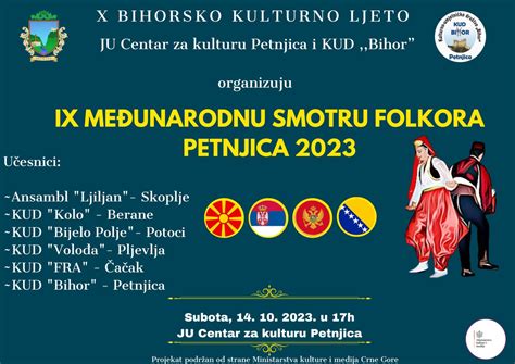 Me Unarodna Smotra Folklora U Petnjici Radio Petnjica