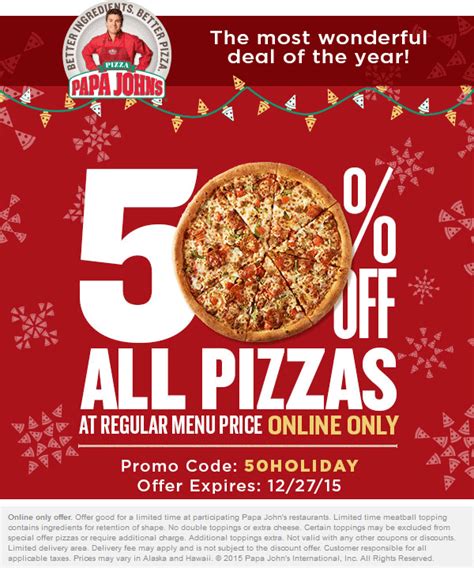 Papa Johns June Coupons And Promo Codes