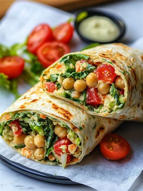 chickpea salad wraps   favorite quick  healthy meal josie