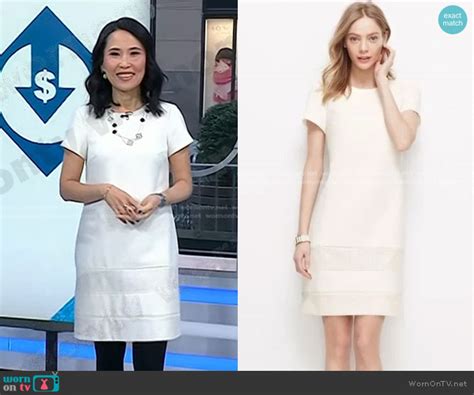 Wornontv Vickys White Shift Dress On Today Vicky Nguyen Clothes