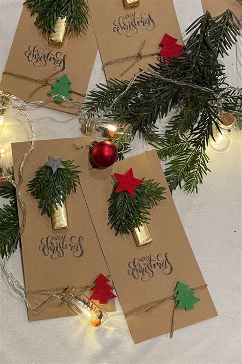 Three Christmas Cards With Decorations On Them