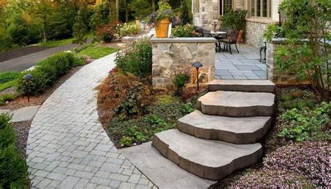 Steps Techo Bloc Steps Maya Step Outdoor Stairs Landscaping Supplies