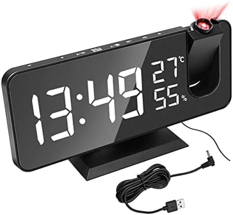 Hsthe Sea Reloj Despertador Projection Para Dormitorio Reloj