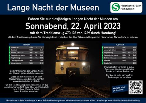 2023 04 22 Lange Nacht Der Museen Verein Historische S Bahn Hamburg E V