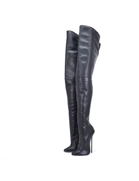 Sanctum Victoria Thigh Boots Black Nappa In 2024 Thigh High Boots