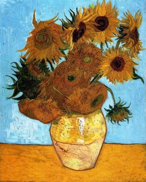 Vincent van Gogh Sunflowers Oil Painting Reproduction - VincentVanGogh.info