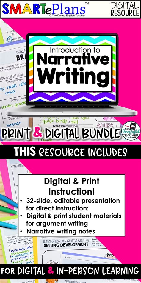 Narrative Writing Unit For Secondary ELA A Digital And Print Teaching