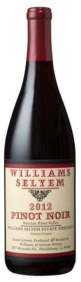 2012 Williams Selyem Estate Pinot Noir Williams Selyem