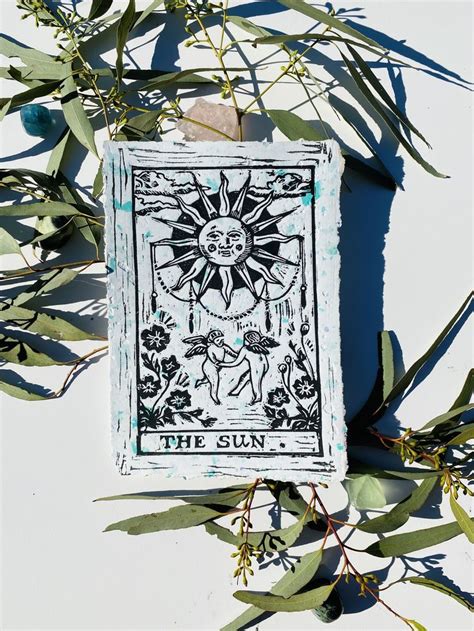 Tarot Card Wall Art Witchy Spiritual Artwork Decor Aleuria The Sun The