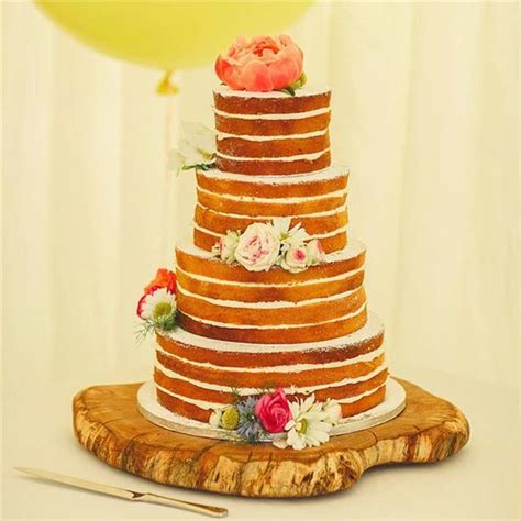 22 Naked Semi Naked Wedding Cakes For Stylish Celebrations Naked