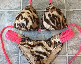Cheetah Print Bikini Etsy