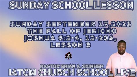 Sunday School Lesson September 17 2024 Ashly Mollie