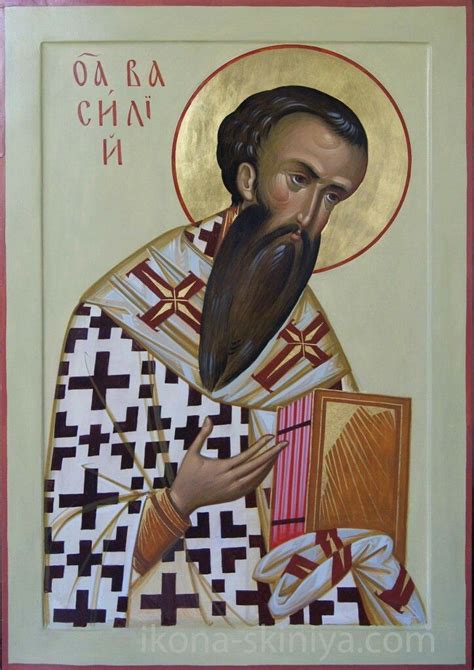 St Vasily the Great Св Василий Великий 50*70cm Wood, gesso-levkas ...