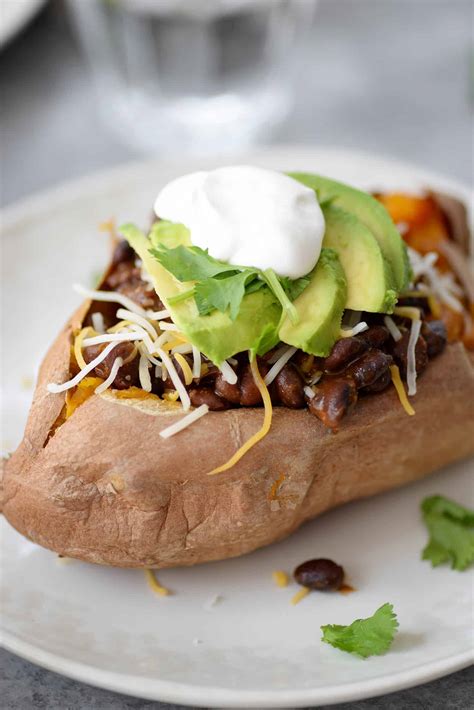 Taco Stuffed Sweet Potatoes Delish Knowledge