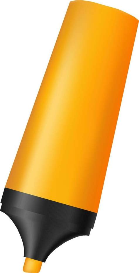 Glossy orange marker pen. 24241436 Vector Art at Vecteezy