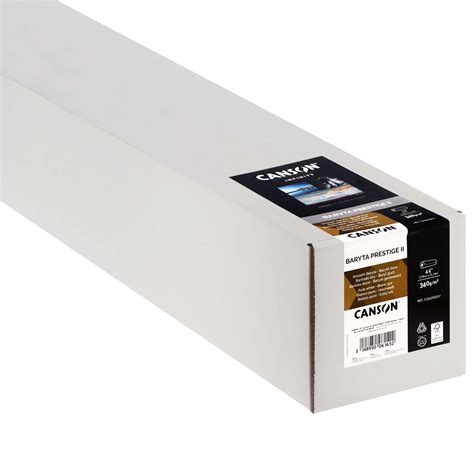 Papier Jet D Encre Canson Infinity Baryta Prestige Ii Brillant Blanc