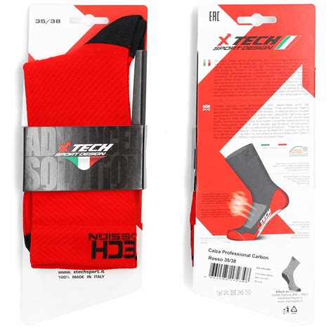 Skarpety sportowe rower Professional Carbon 35-38 (czerwone) - Inna