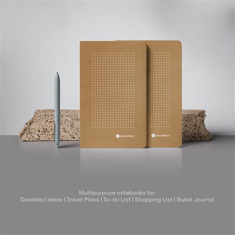 Archmesh B6 Dot Grid Notebook Pack Of 2 Dot Isometric Square