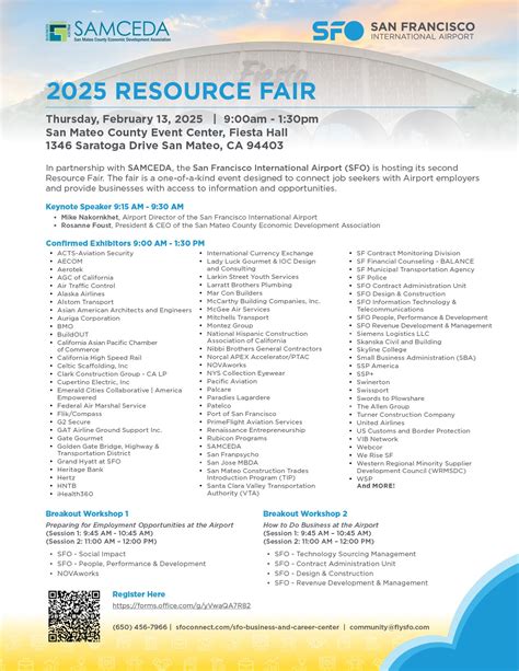 2025 Resource Fair (SFO and SAMCEDA) | SAMCEDA