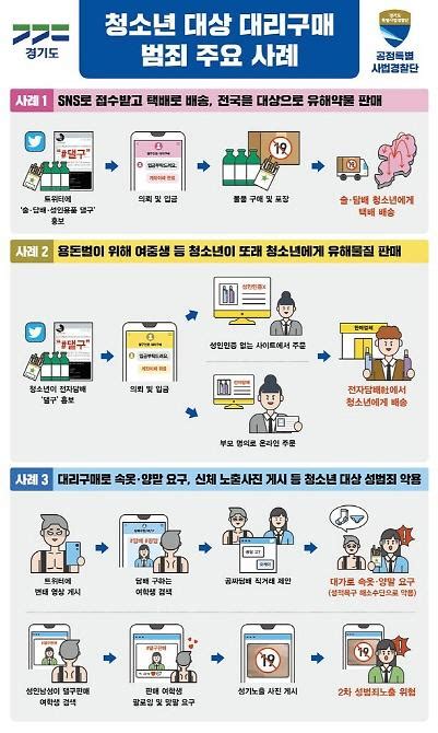 경기도 공정특사경 도내 청소년 대상 불법 대리구매 행위 댈구 11명 적발 아주경제