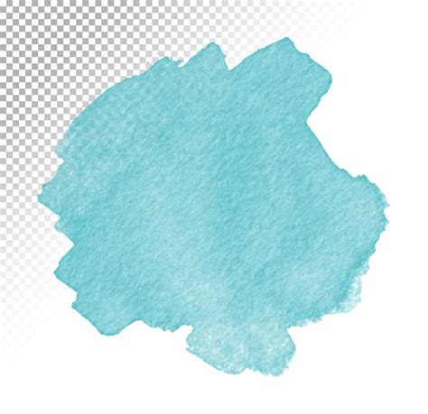 Um Fundo Aquarela Uma Mancha Azul Psd Premium