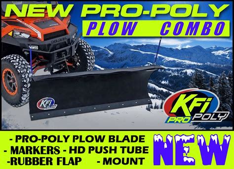 Kfi Utv Poly Snow Plow Kit W Receiver Yamaha Viking Vi