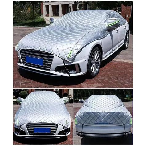 Car Snow Cover Thicken Waterproof Breathable Half Vehicle Cover