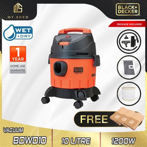 Black Decker Bdwd W L Wet Dry Vacuum Cleaner Blower