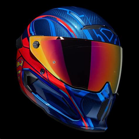 Ruroc ATLAS 4 0 Superman Full Face Bluetooth Motorcycle Helmet Ruroc