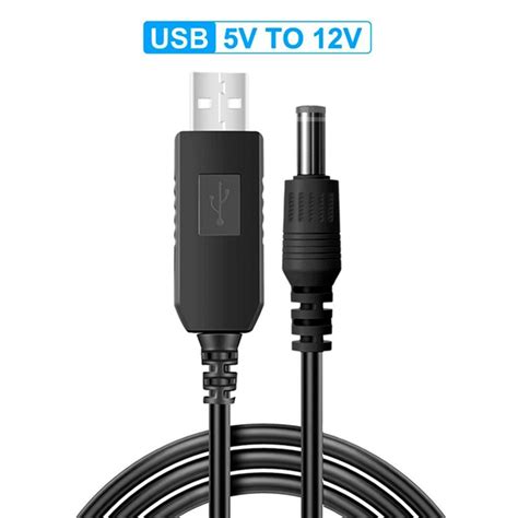Повышающий переходник – кабель для wi-fi роутера USB 5V to 12V DC 5.5*2 ...