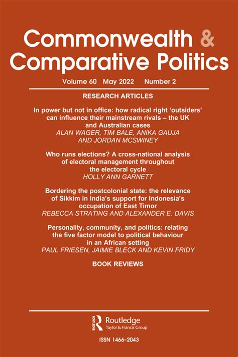 Selling Sex In Kenya Gendered Agency Under Neoliberalism Commonwealth And Comparative Politics