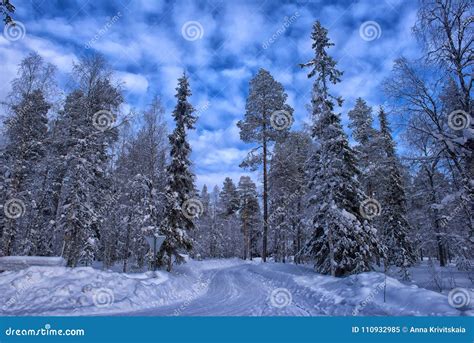 Wonderful Wintry Landscape. Stock Image - Image of cottage, frost ...