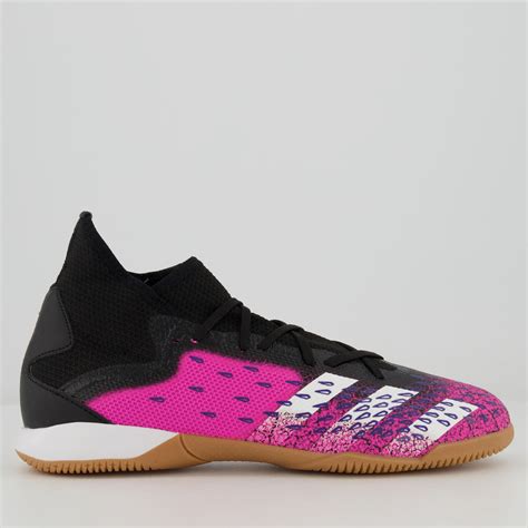 Chuteira Adidas Predator Freak 21 3 IN Futsal Rosa FutFanatics