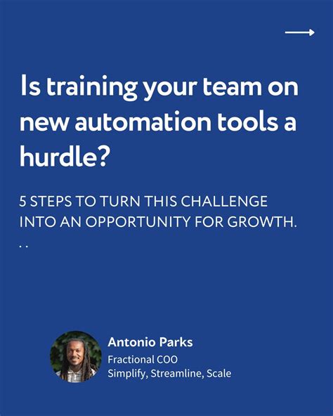 Antonio Parks on LinkedIn: Want to transform your team into automation