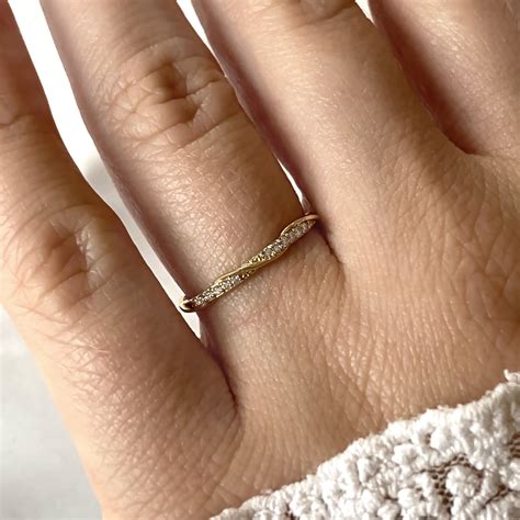 Din Gullsmed Gull Ring Med Cubic Zirconia