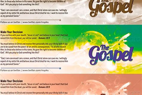 Gospel Tract Template Photoshop Inspiks Market