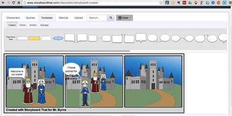 How To Use Storyboard That To Create Simple Comic Strips Youtube