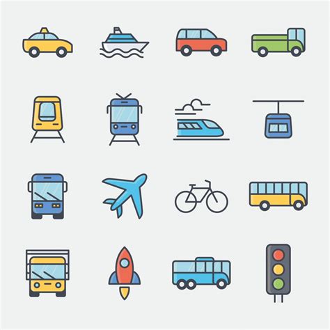 Transportation Vector Icons