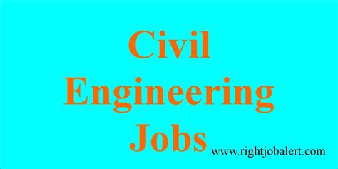 Civil Engineering Jobs Right Job Alert