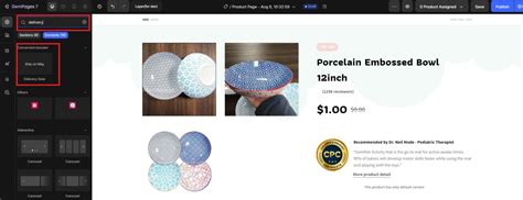 delivery date element  center